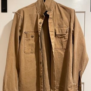 Wallace & Barnes shirt-jacket in stretch duck canvas
